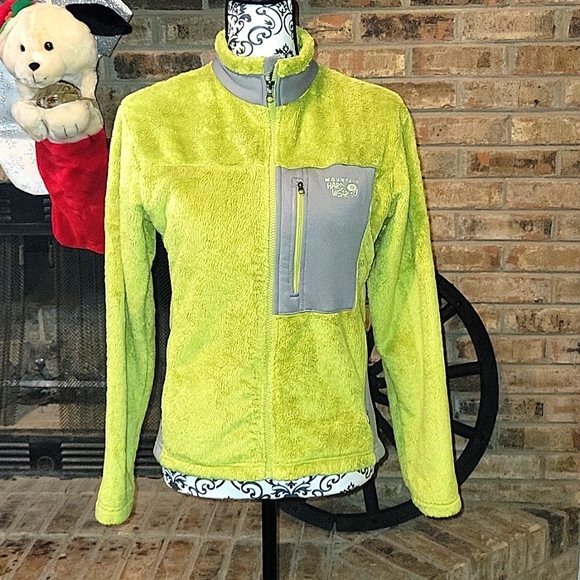 Youth Large Lime Green Mountain Hardwear Jacket - Picture 1 of 7
